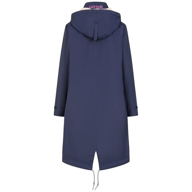 Lazy Jacks Lazy Jacks Women's Long Length Waterproof Jacket in Dark Blue - 3