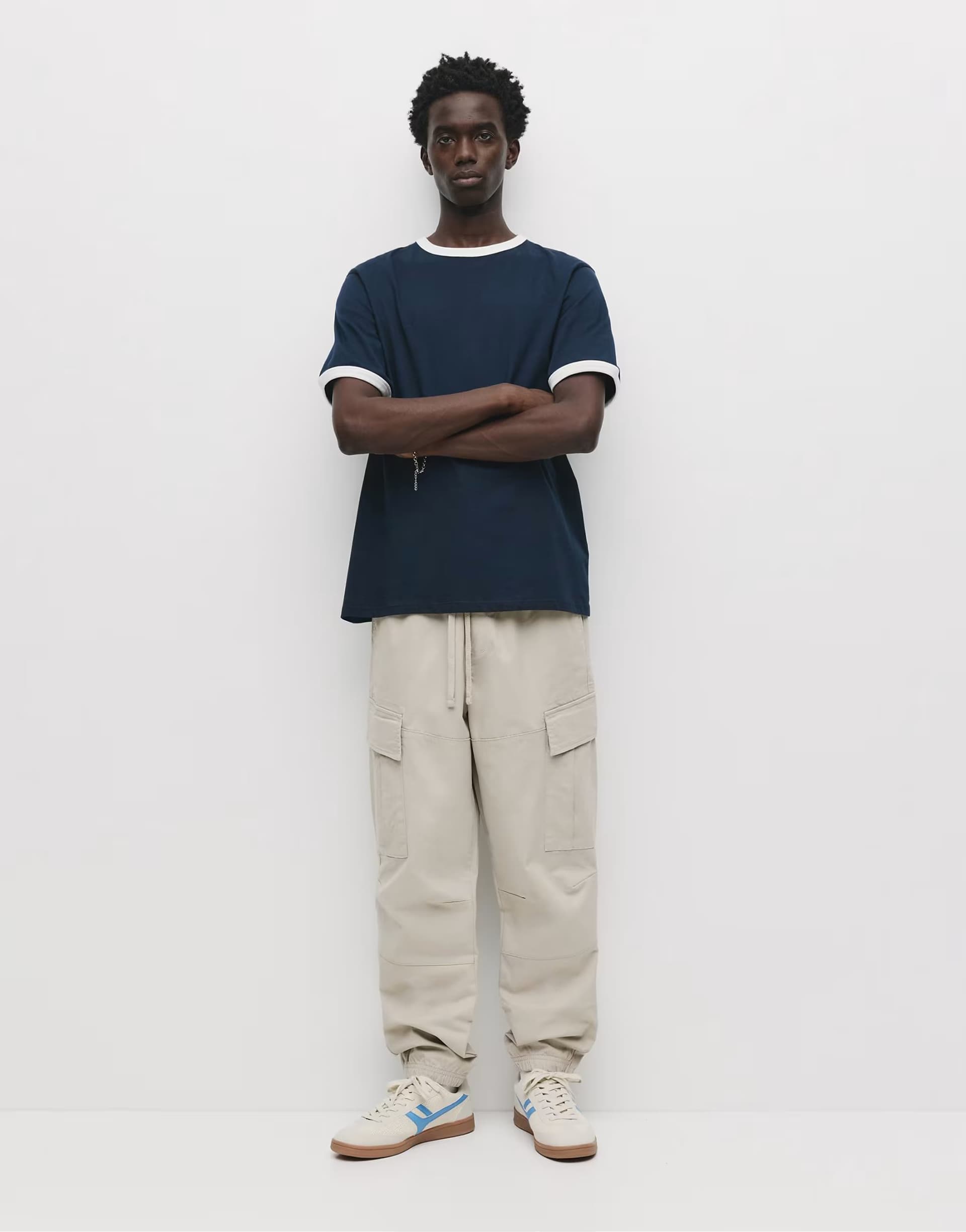 ASOS Pull&Bear Cargo joggers in ice