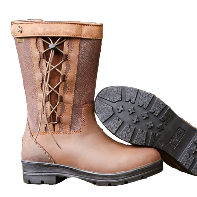 Brogini Brogini Women's Tetbury Grain Leather Country Boots in Brown - 3