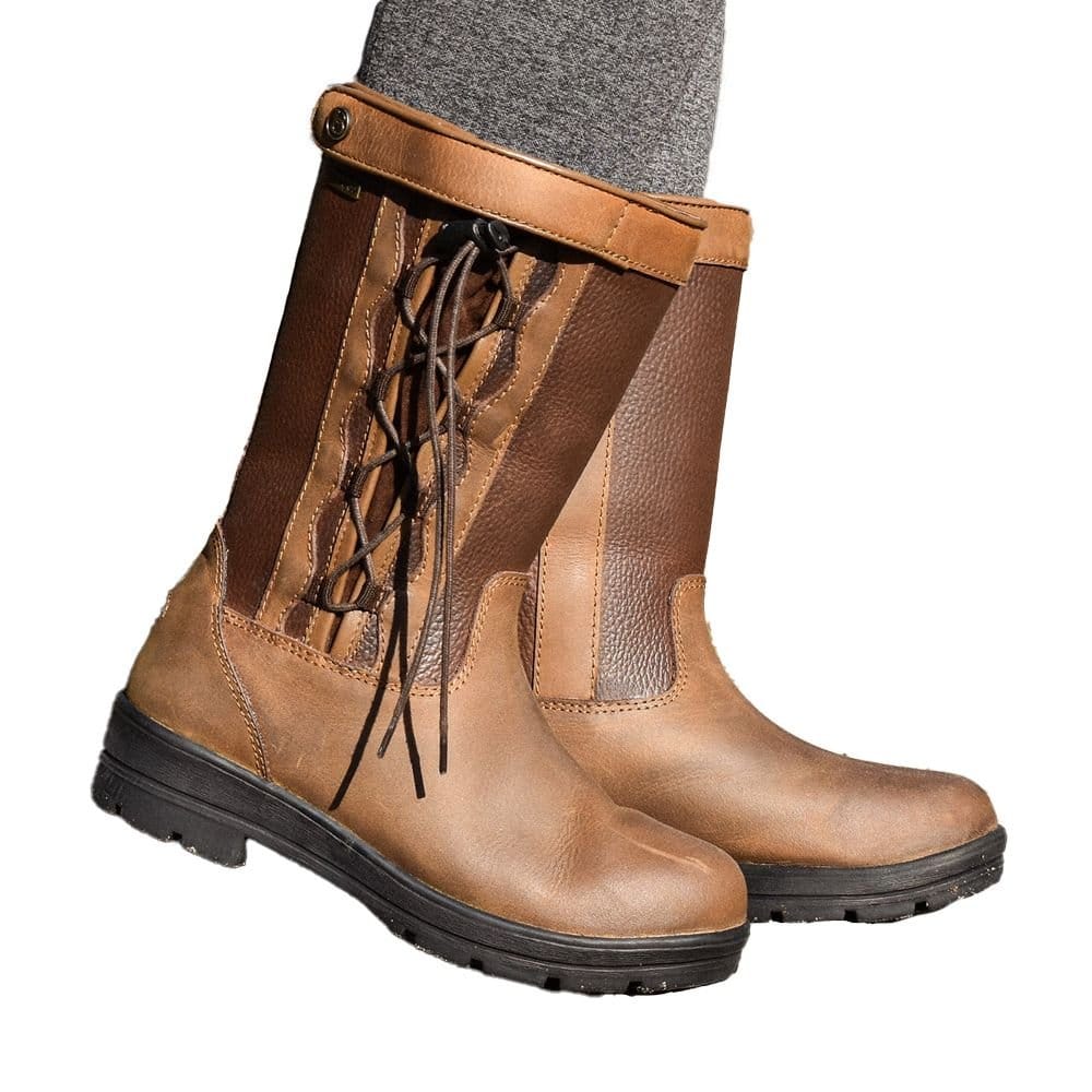 Brogini Brogini Women's Tetbury Grain Leather Country Boots in Brown - 4