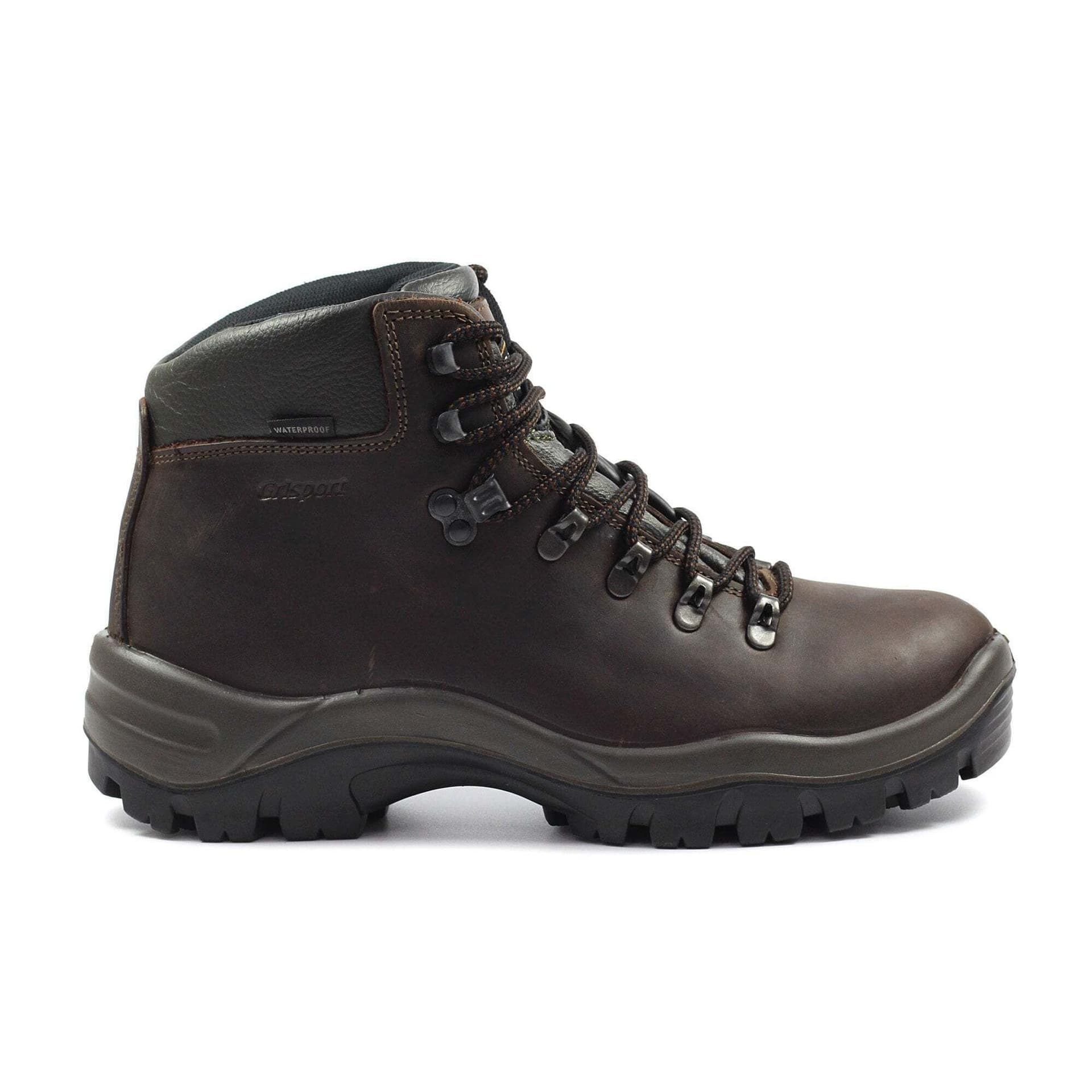 GriSport GriSport Brown Waxy Leather Walking Boots