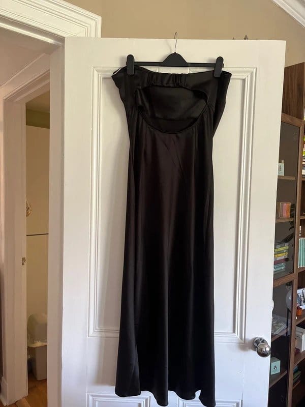 New Look New Look Strapless Satin Maxi Dress Size 18 - 1