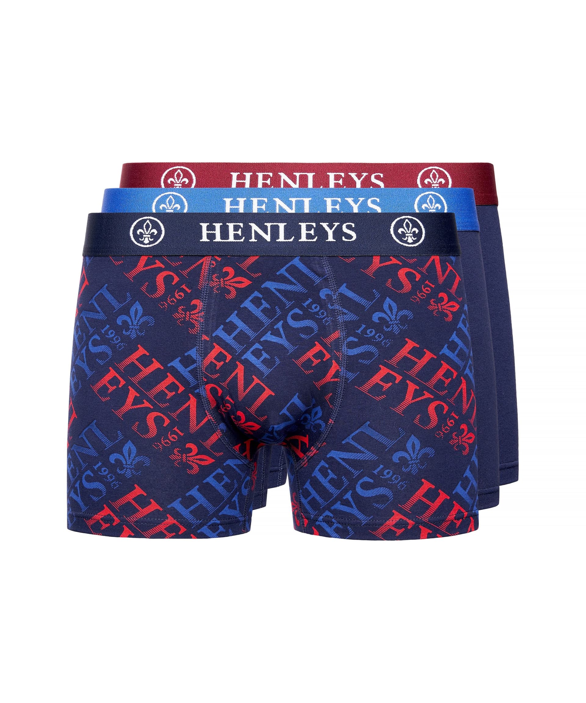 Henleys Henleys Men's Rutlers 3 Pack Boxers