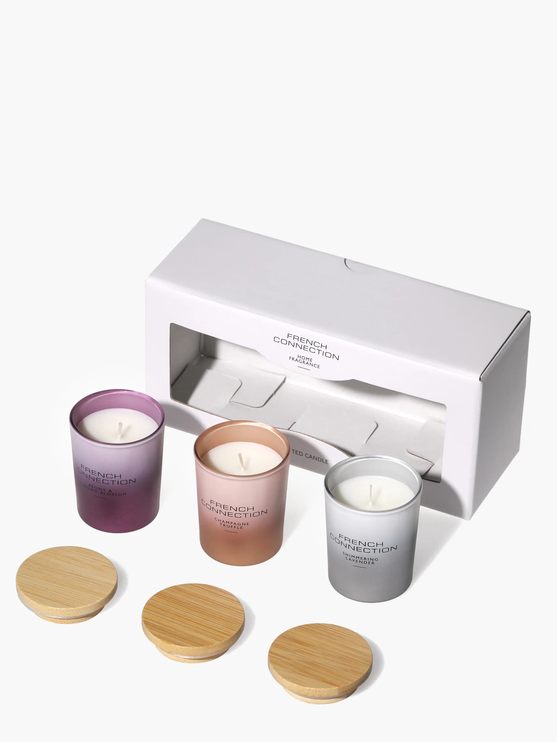 French Connection Couture Candles (Set of 3) Ombre Scents
