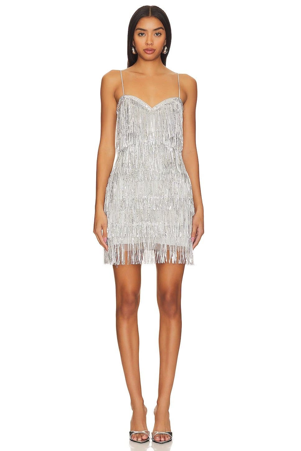 revolve Revolve Samara Mini Dress in Silver