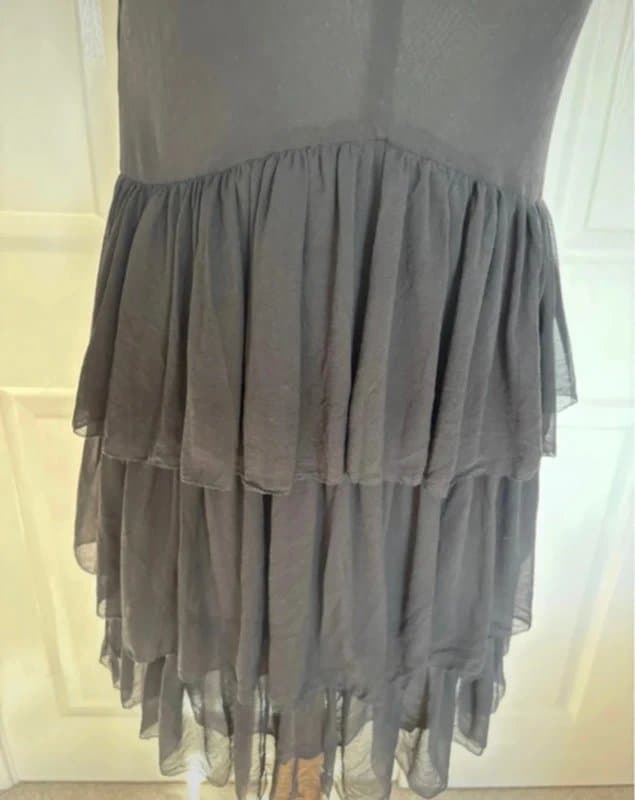 Joseph JOSEPH 100% Silk Valerie Flower Dress UK 10/12 Luxury Tiered Occasion