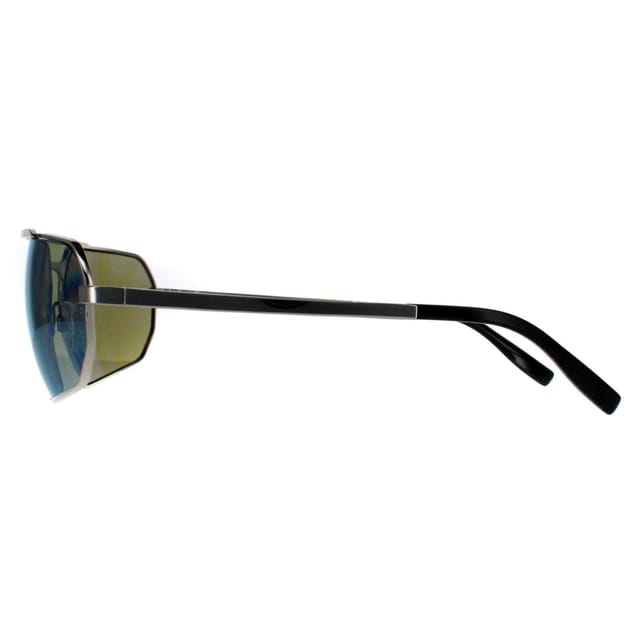 Serengeti Serengeti Men's Rectangle Shiny Silver Saturn 555nm Blue Polarized Hinkley - 3