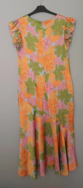 Never Fully Dressed Never Fully Dressed Remi Floral Ruffle Sleeve Midaxi Dress RRP £99 - size 16