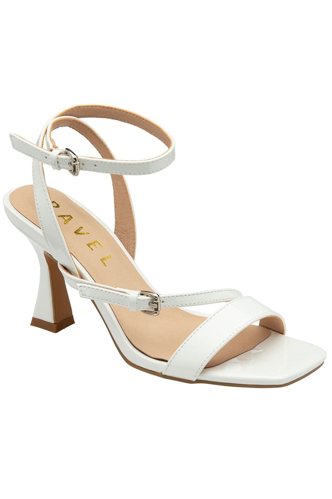 Ravel Ravel White Patent 'Arten' Open-Toe Sandals