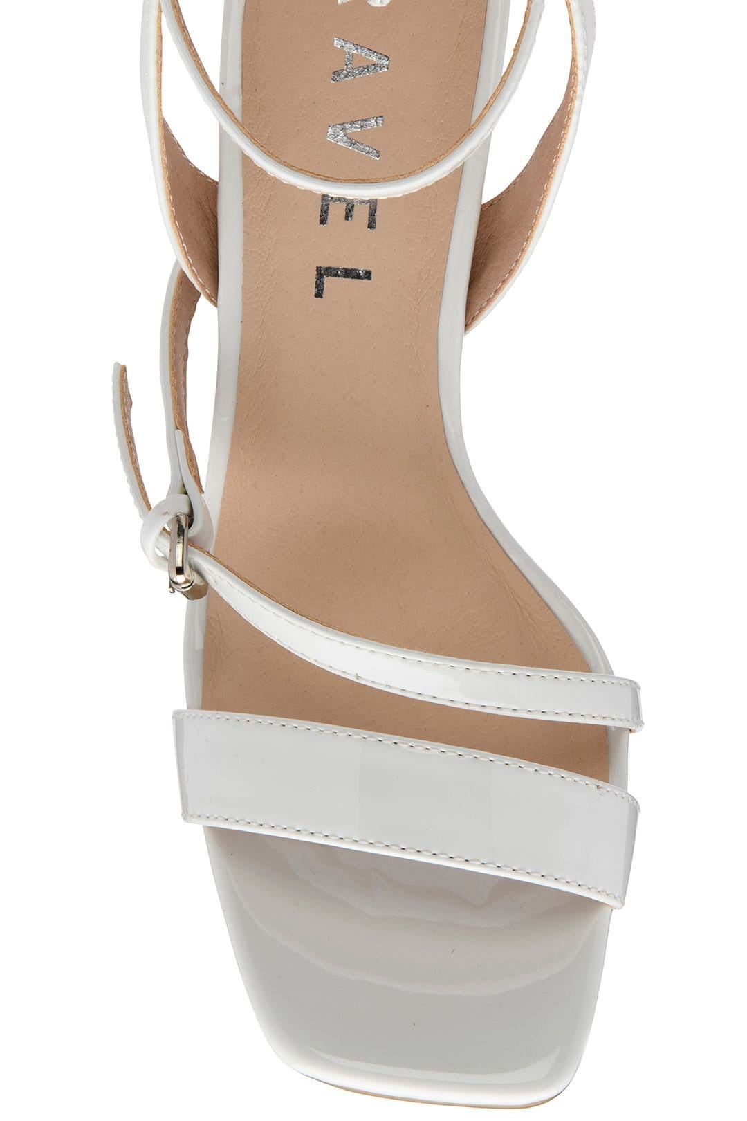 Ravel Ravel Women's White Patent 'Arten' Open-Toe Sandals - 4