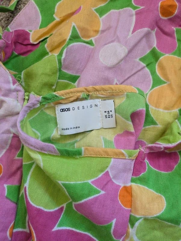 ASOS Design Colourful floral mini dress