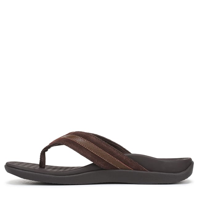 Vionic Vionic Men's Tide II Thong Sandals in Chocolate - 2