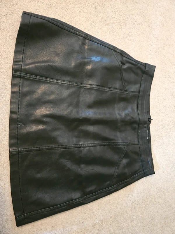 New Look Leather look miniskirt