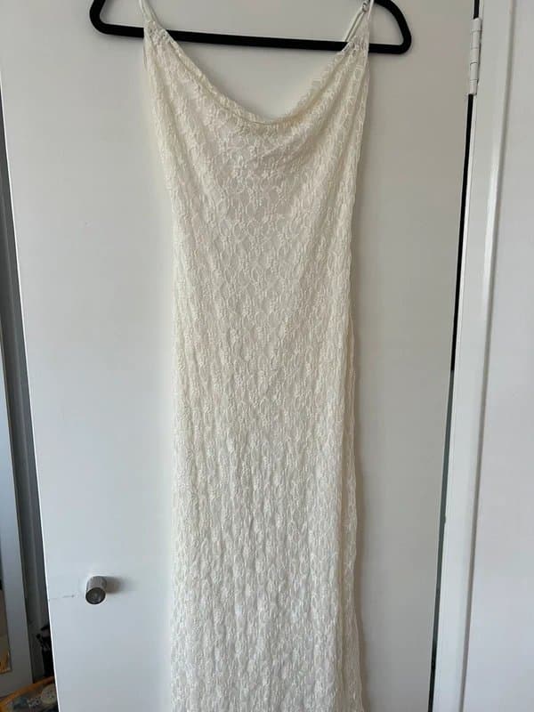 Bershka Bershka white lace summer dress
