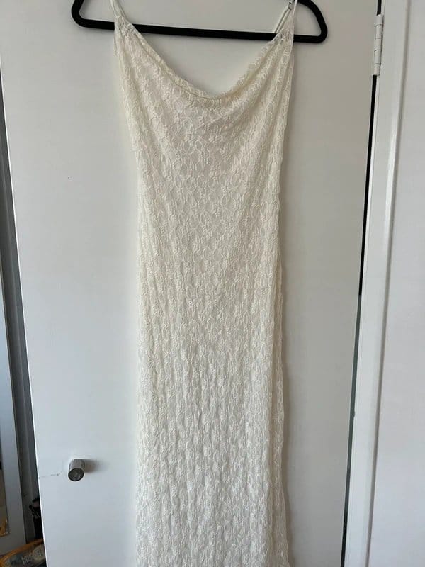 Bershka Bershka white lace summer dress - 1
