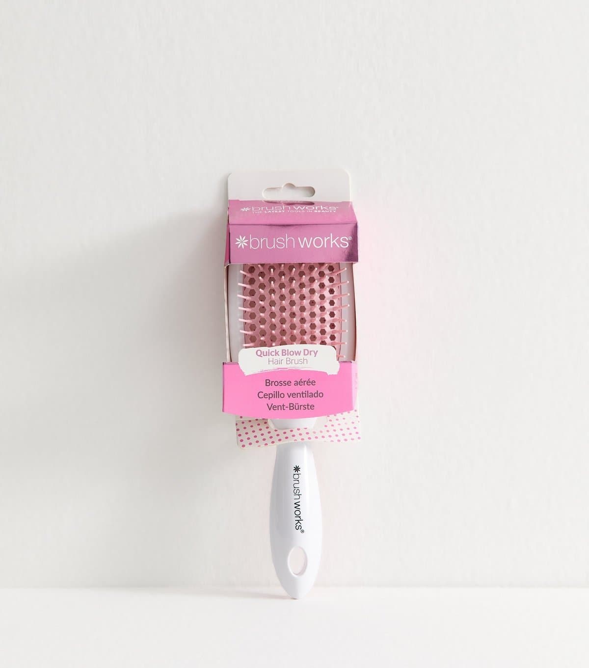 Brushworks Pink Quick Blow Dry Hair Brush Brushworks New Look
