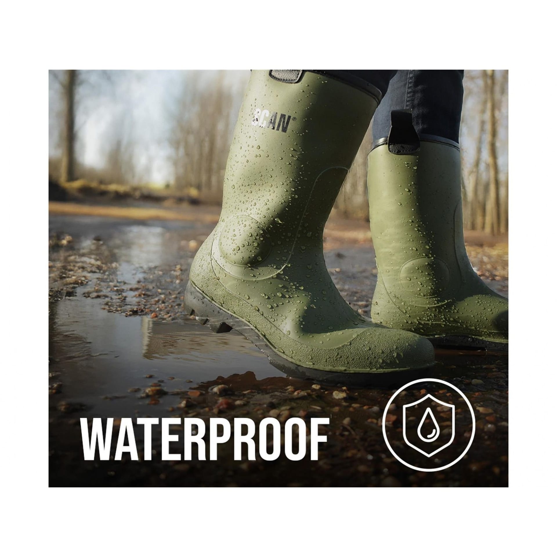 Scan Scan Men's Fleece Lined Wellingtons - 4