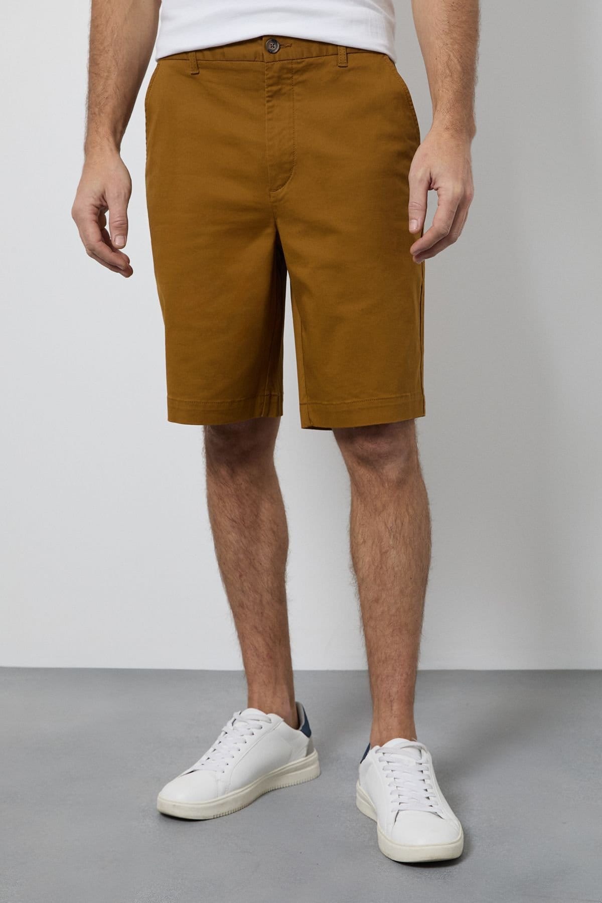 Maine Maine Men's Tobacco Premium Chino Shorts - 1