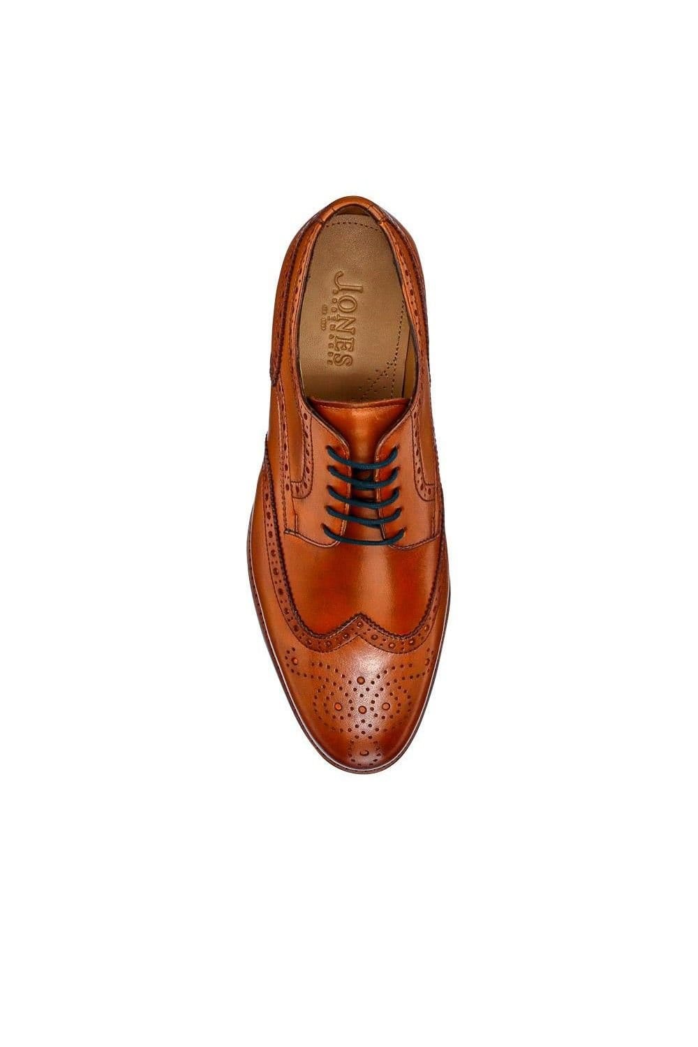Jones Bootmaker Jones Bootmaker Manning Wide-Fit Men's Brogues in Tan - 4