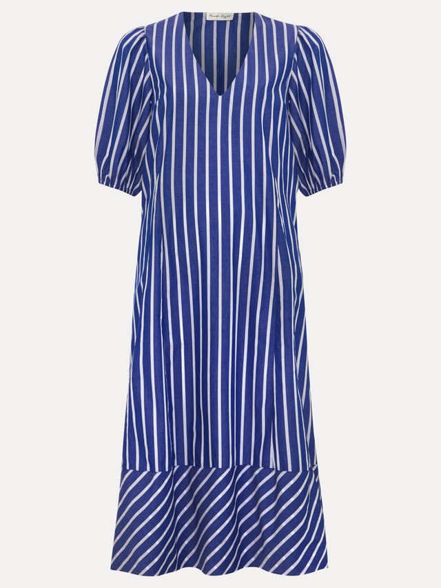 Phase Eight Phase Eight Women's Lotty Puff Sleeve Midi Dress in Cobalt - 2
