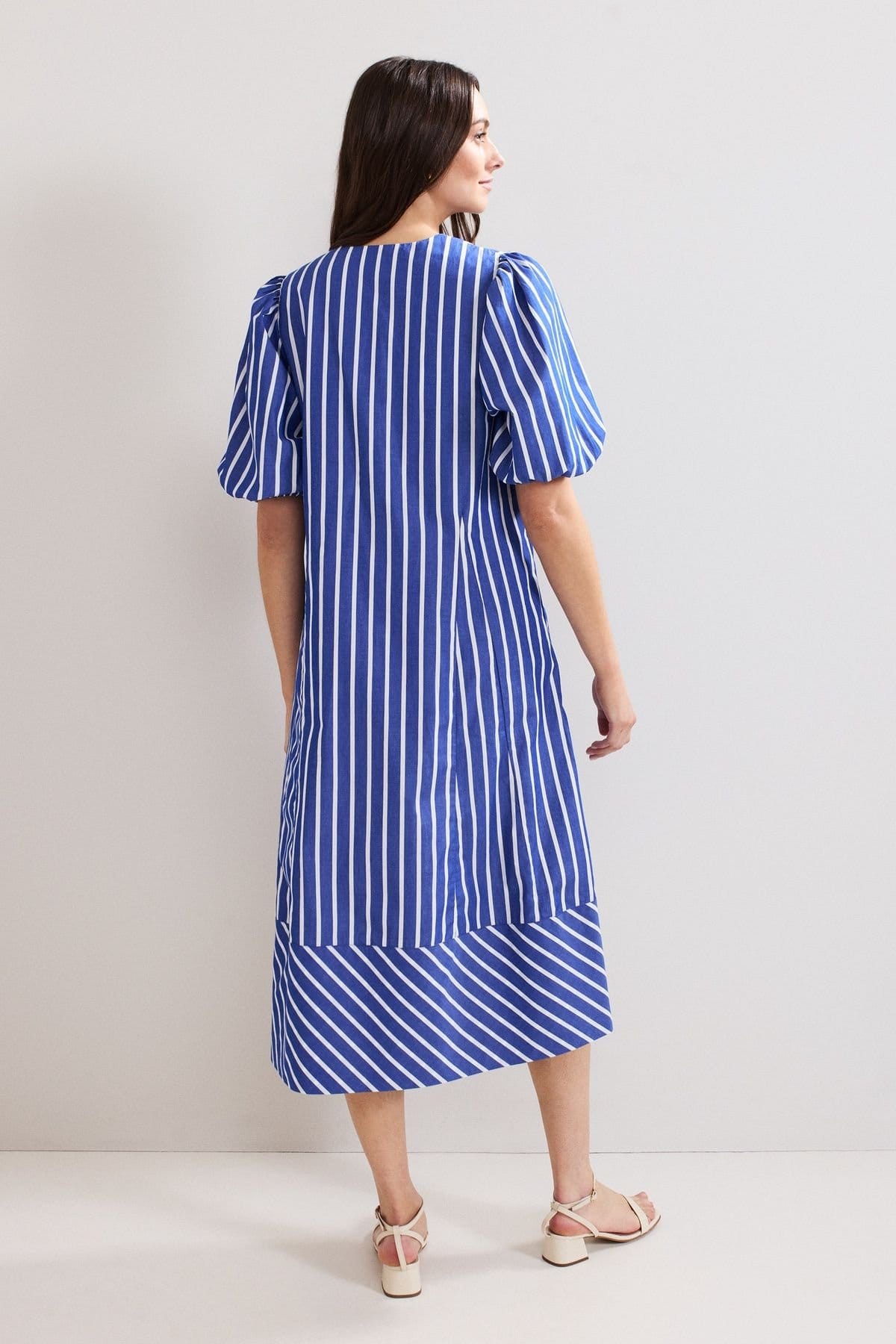 Phase Eight Phase Eight Women's Lotty Puff Sleeve Midi Dress in Cobalt - 4
