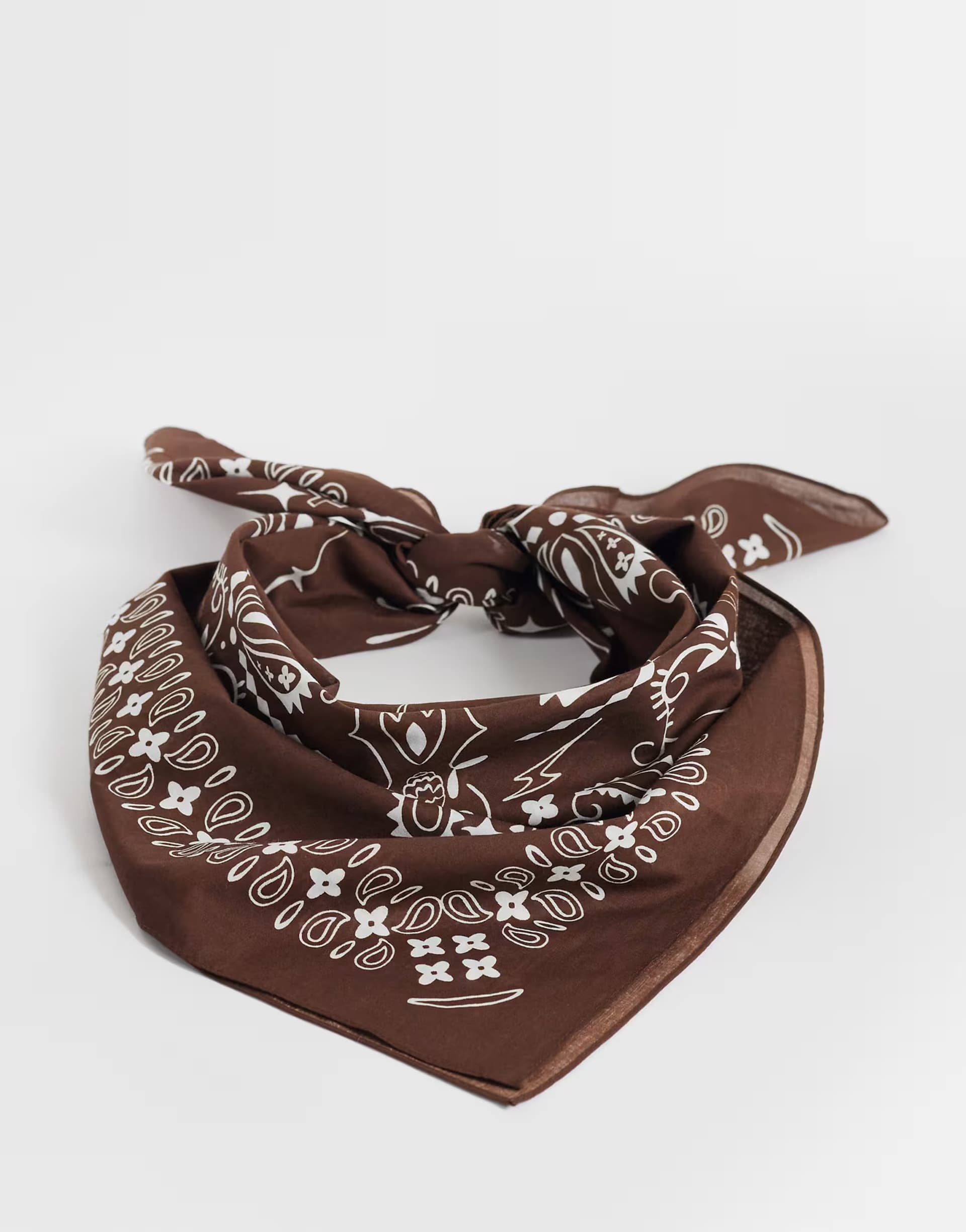 ASOS Vero Moda paisley bandana scarf in brown
