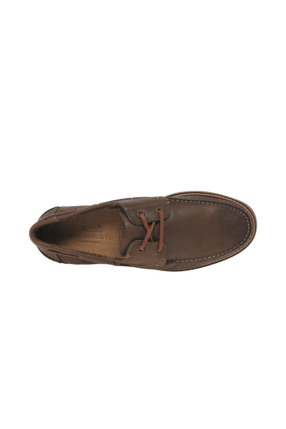 Anatomic & Co Anatomic & Co Men's 'Shore' Boat Shoes in Brown - 4