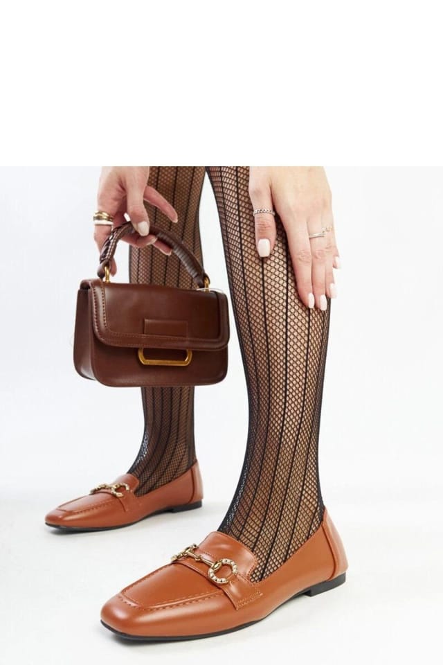 Love Lace Love Lace Women's Elegant Brown Buckle Loafers with Rhinestone Square Toe for Summer - 3