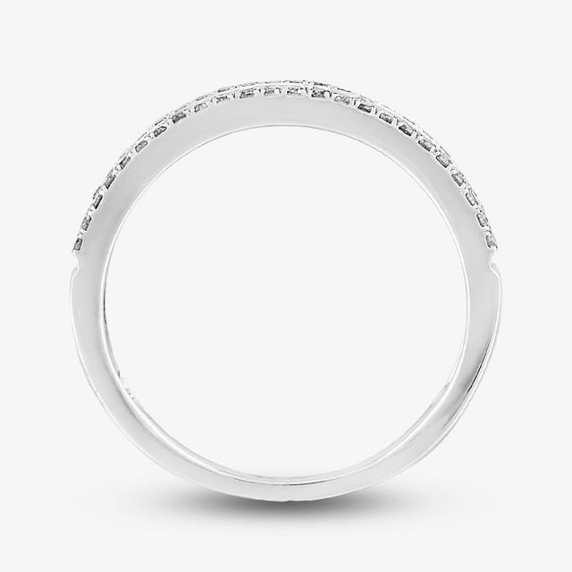 T.H.Baker T.H.Baker Women's 9ct White Gold 1.00ct Diamond Cluster Halo Bridal Set in Silver - 3
