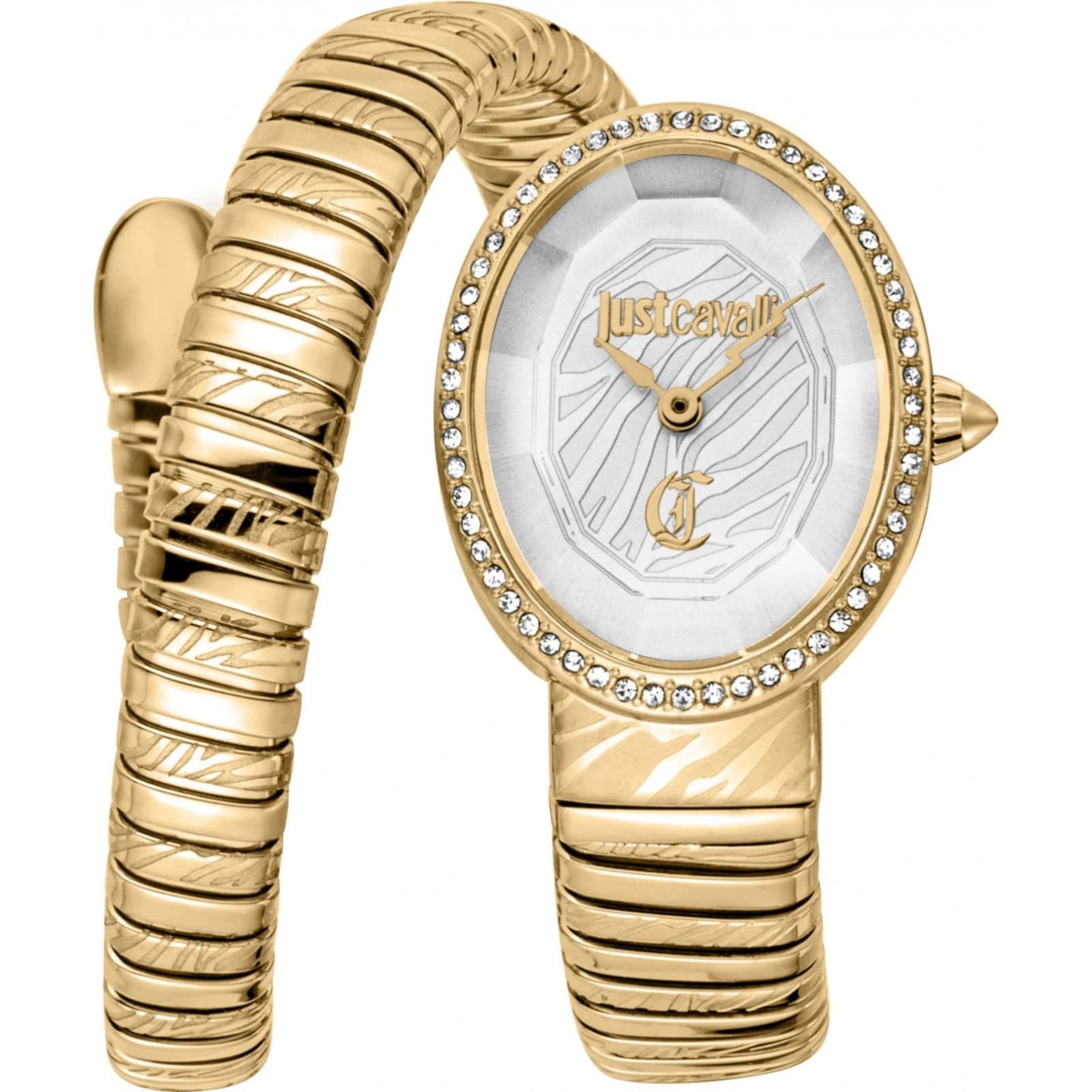 Just Cavalli Just Cavalli Women's JC1L353M0025 Signature Snake 22mm Quartz Watch in Gold