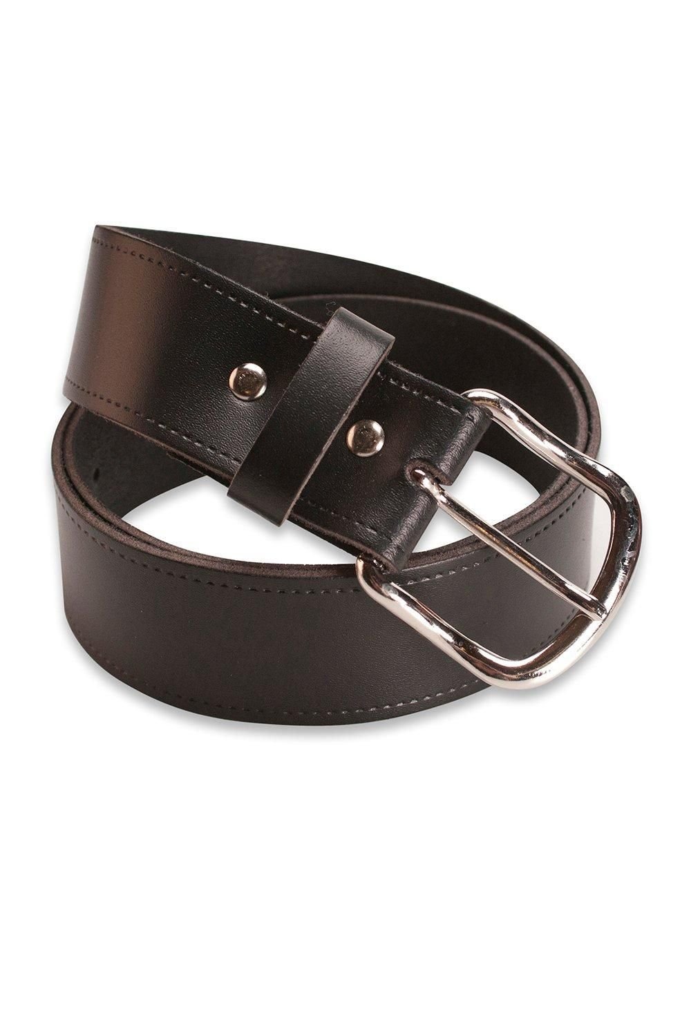 Hawkdale Hawkdale Men's 1.5" Genuine Leather Belt in Black - 3