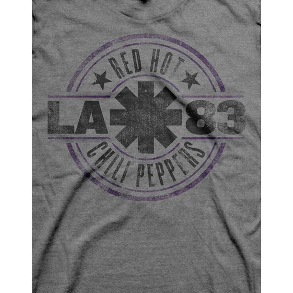Red Hot Chili Peppers Red Hot Chili Peppers Men's LA 83 T-Shirt in Grey - 3