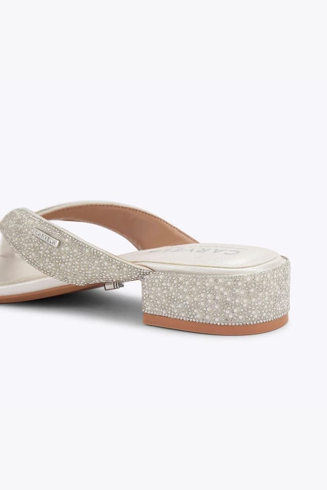 Carvela Carvela Women's 'Portici Sandal' Fabric Sandals in White - 3
