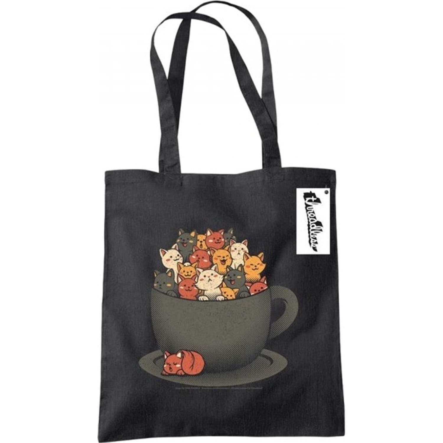 Tobe Fonseca Tobe Fonseca Men's Kitten Latte Tote Bag in Black