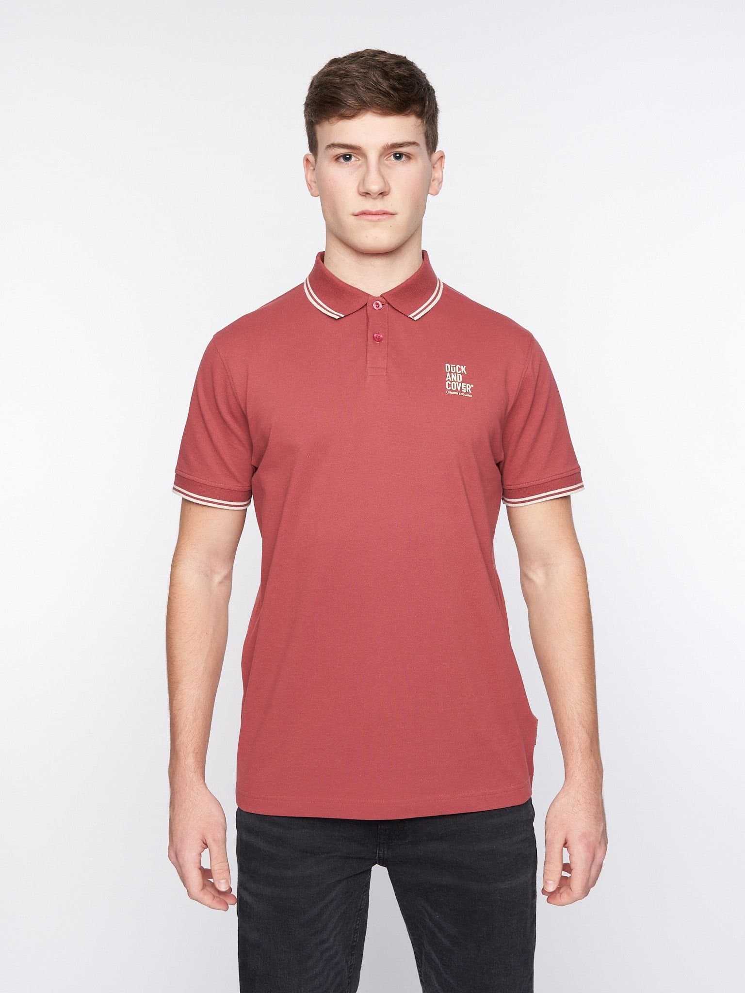 Duck&Cover Duck&Cover Men's Sameer Polo in Red