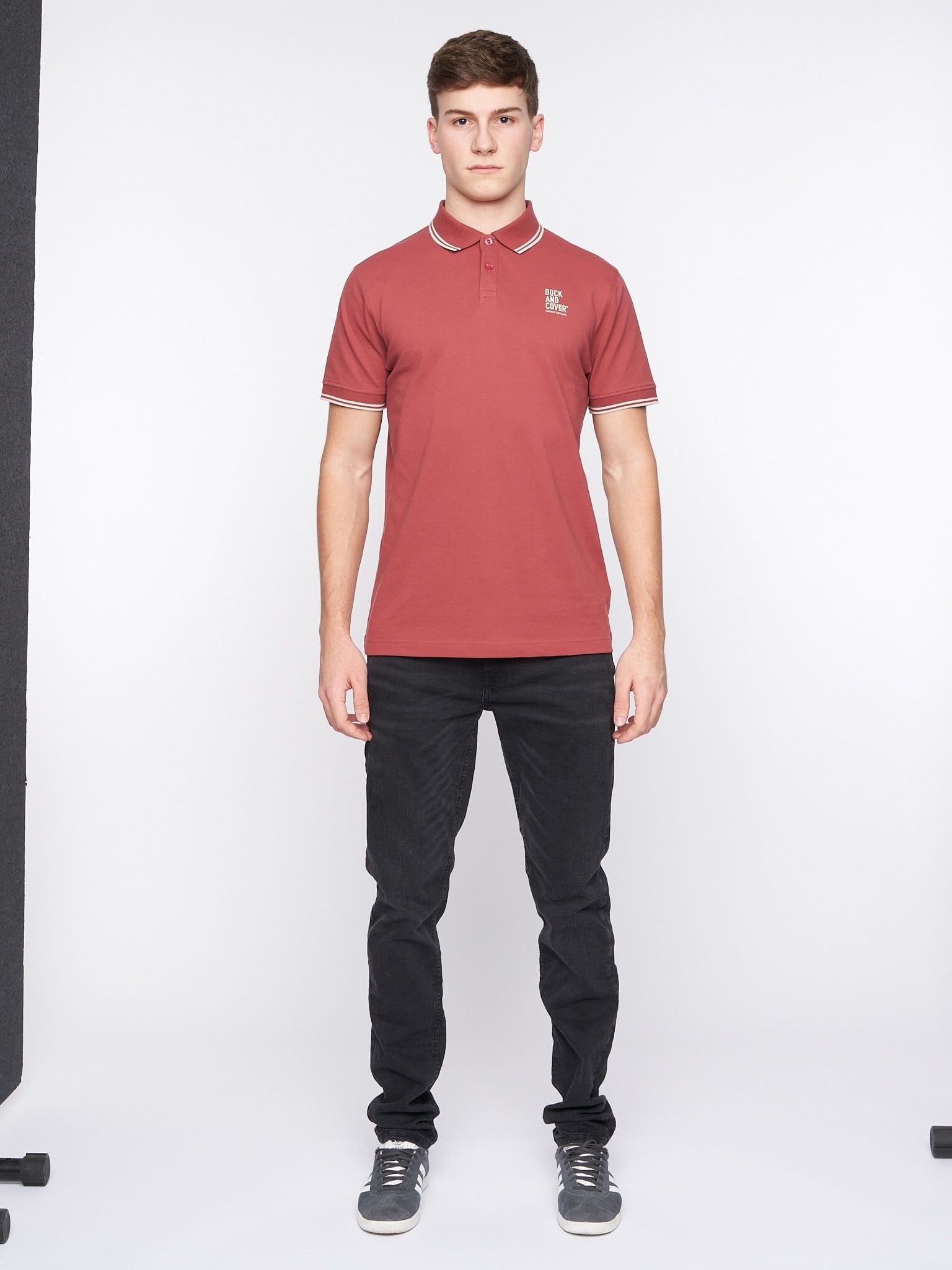 Duck&Cover Duck&Cover Men's Sameer Polo in Red - 4
