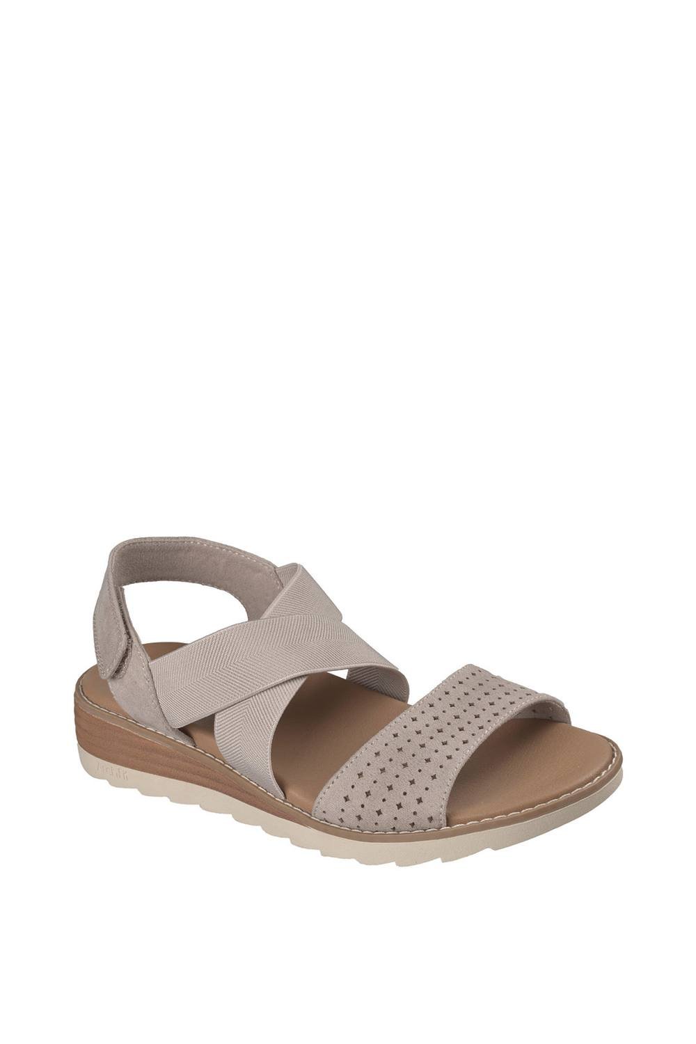 Skechers Skechers Women's ARCH FIT OASIS Arch Fit Perf Vamp Cross Strap Sandal Taupe - 2