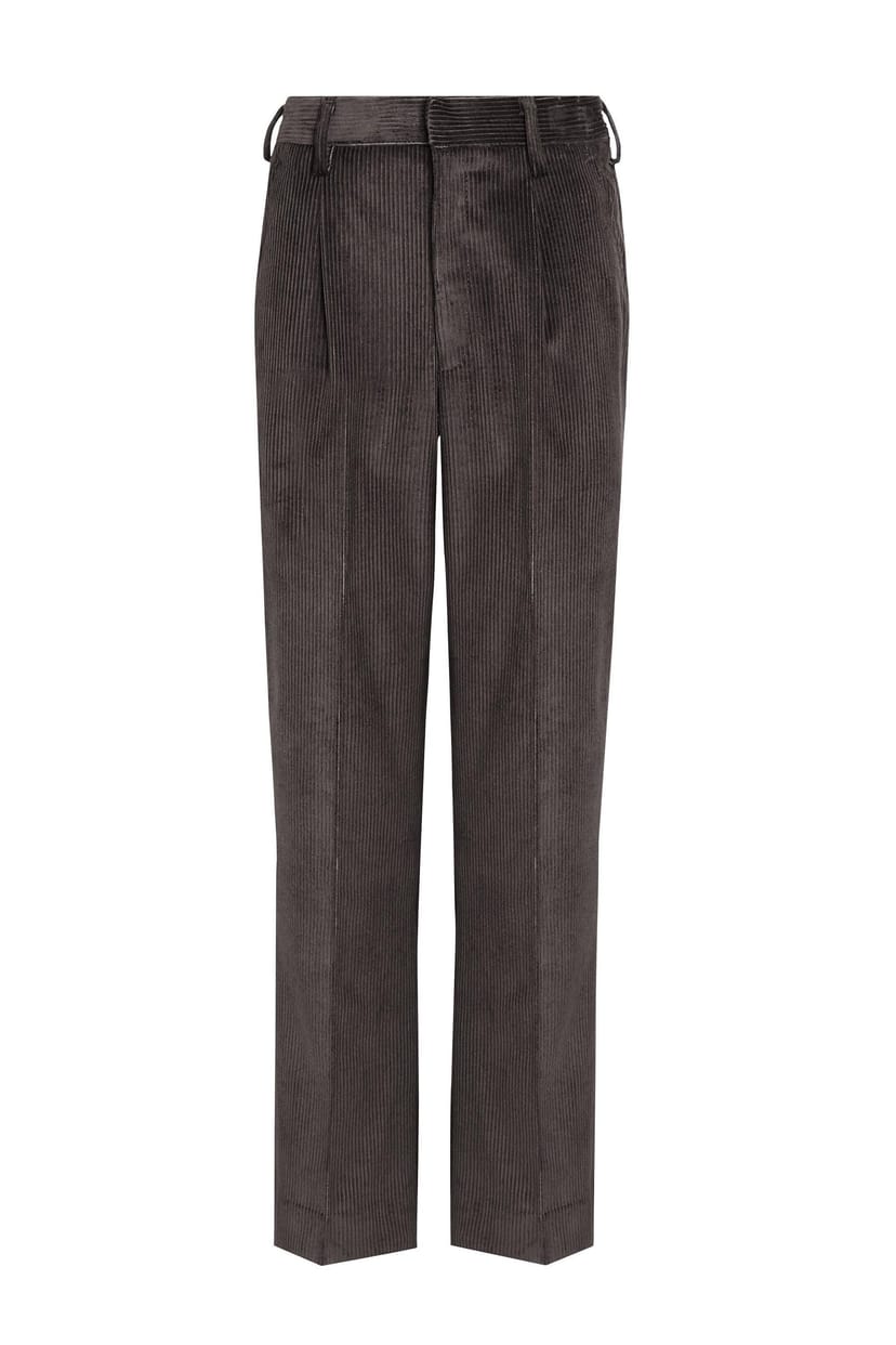David Luke David Luke Men's Junior Cord School Trousers in Grey - 1