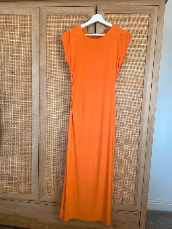you’re never fully dressed Orange maxi dress