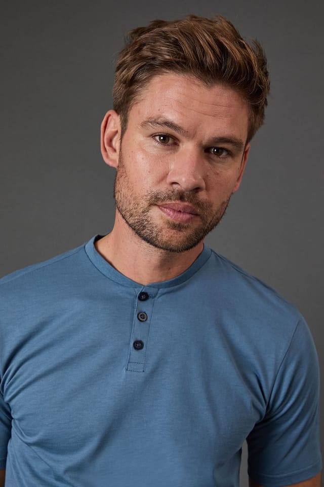 Burton Burton Men's Blue Grandad Neck T-Shirt - 2