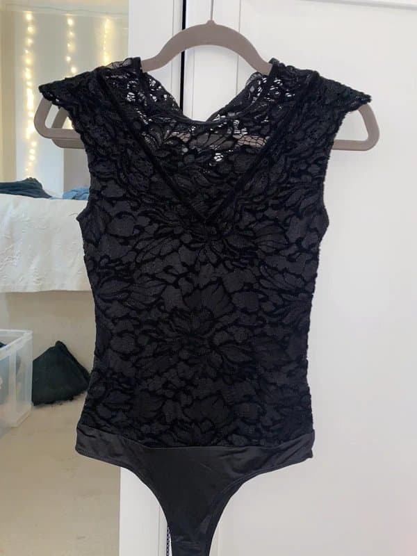 GUESS Lace black Guess bodysuit