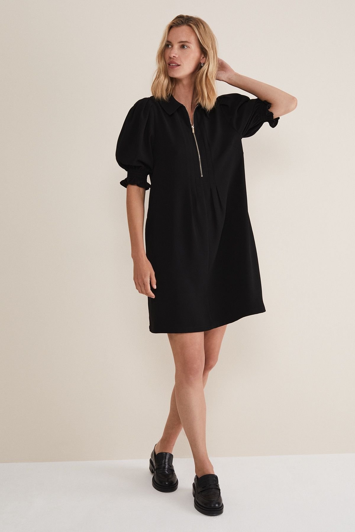 Phase Eight Phase Eight Women's Candice Zip Dress in Black - 3