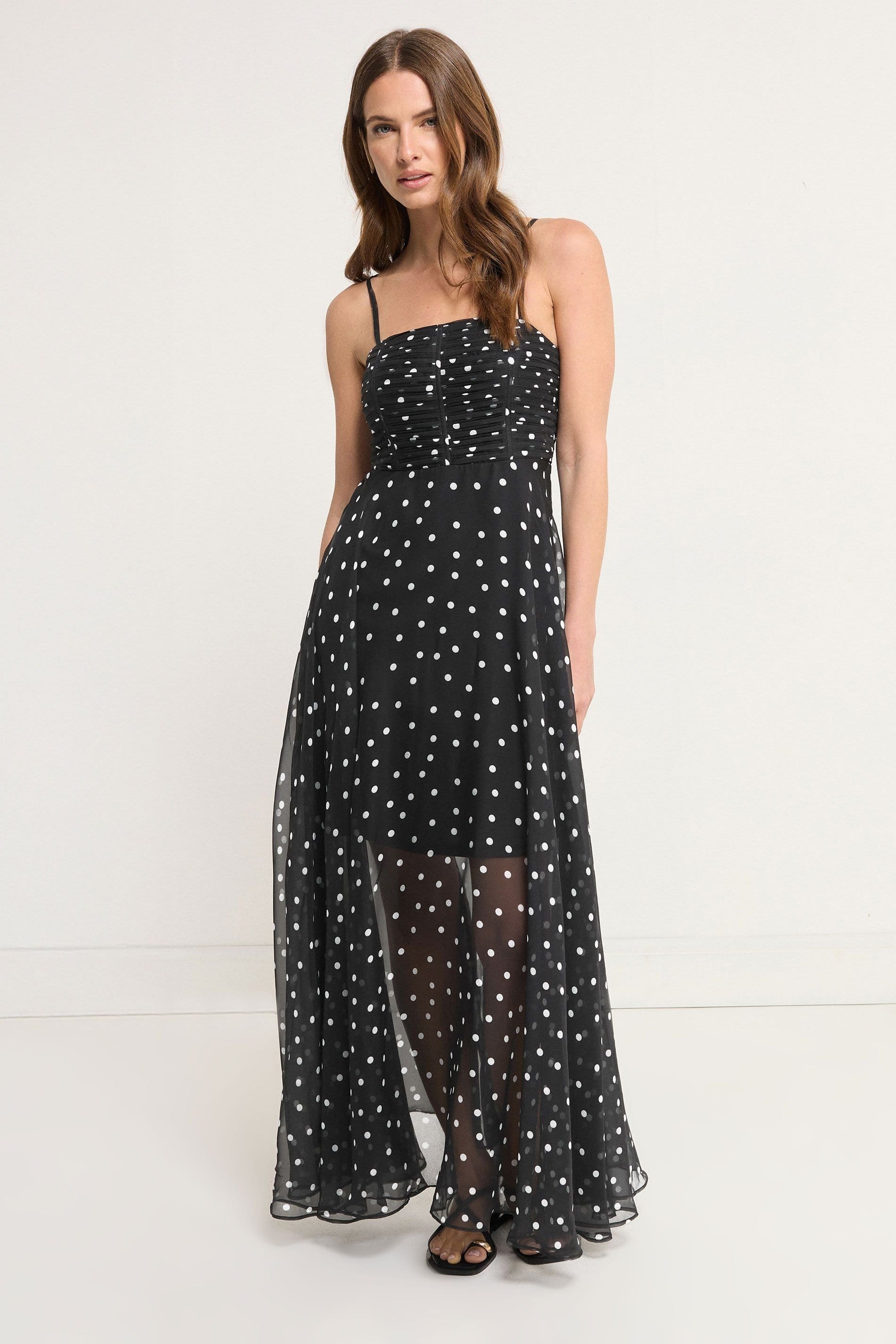 Star By Julien Macdonald Star by Julien Macdonald Women's Chiffon Spot Maxi Dress in Black - 4