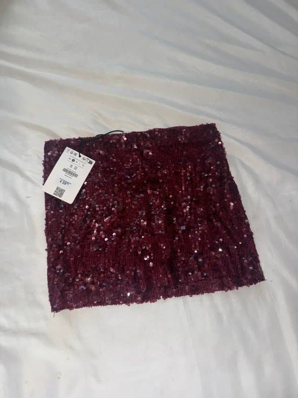 Bershka Sequin skirt