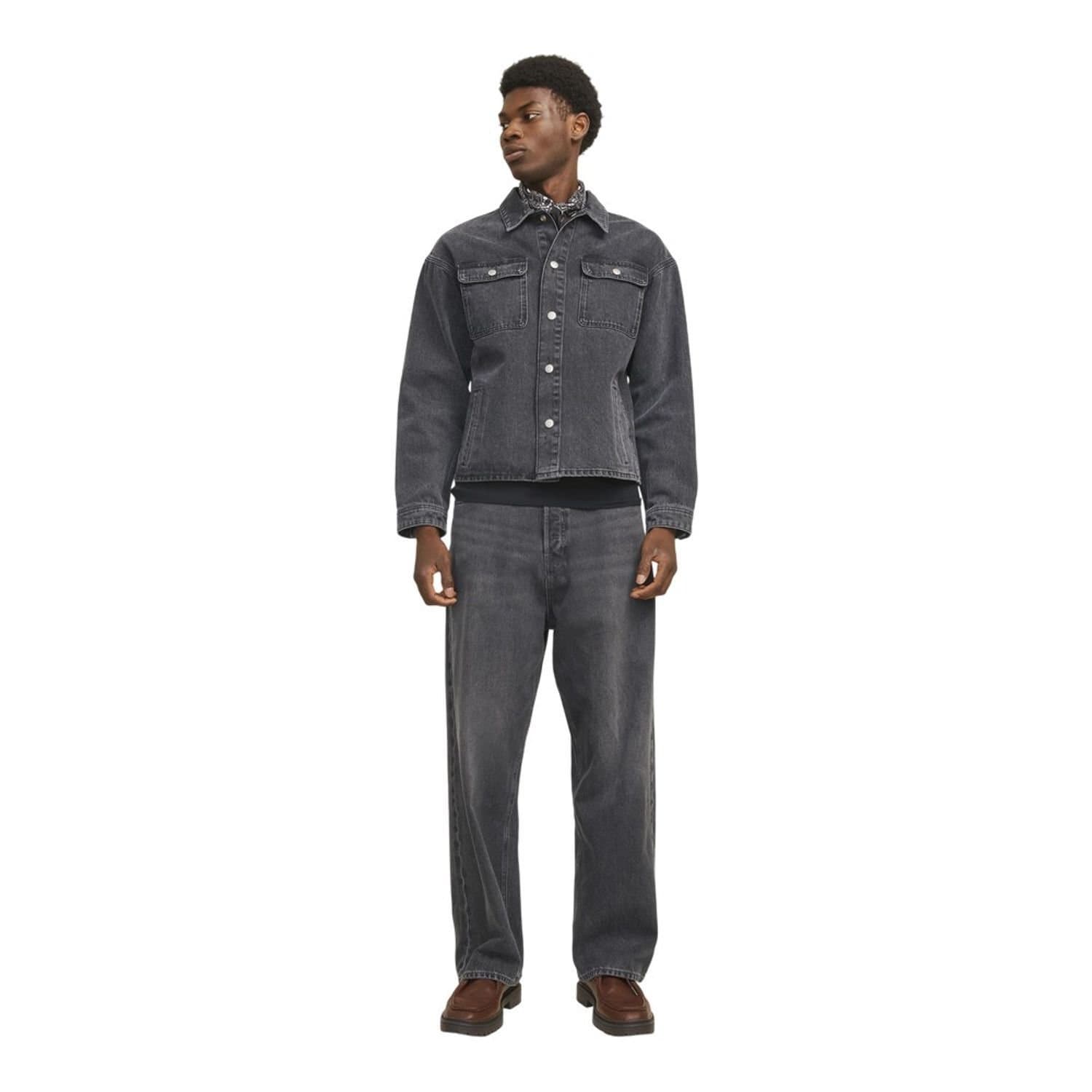 jack & jones Jack & Jones Men's 592 Cotton Jeans in True Black