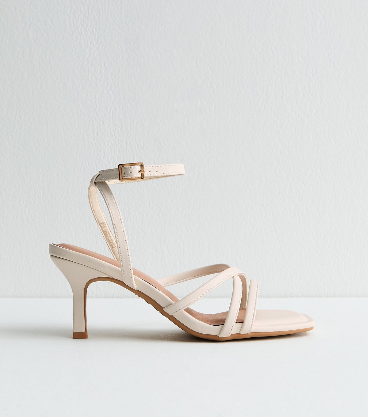 New Look Women's Wide Fit Off White Faux Leather Sandals New Look - 3