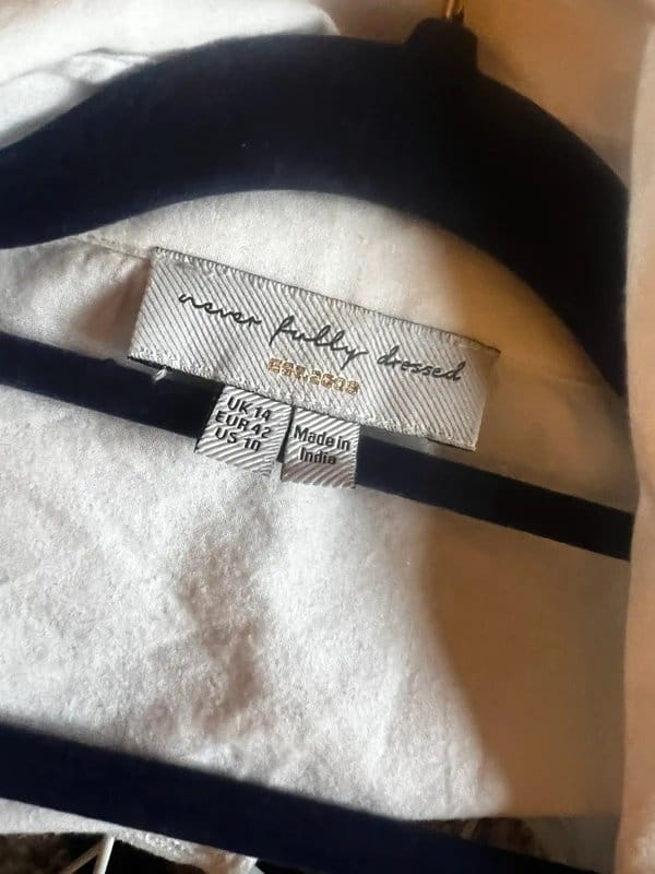 Never Fully Dressed Never fully dressed white cotton shirt with heart cut out - 1
