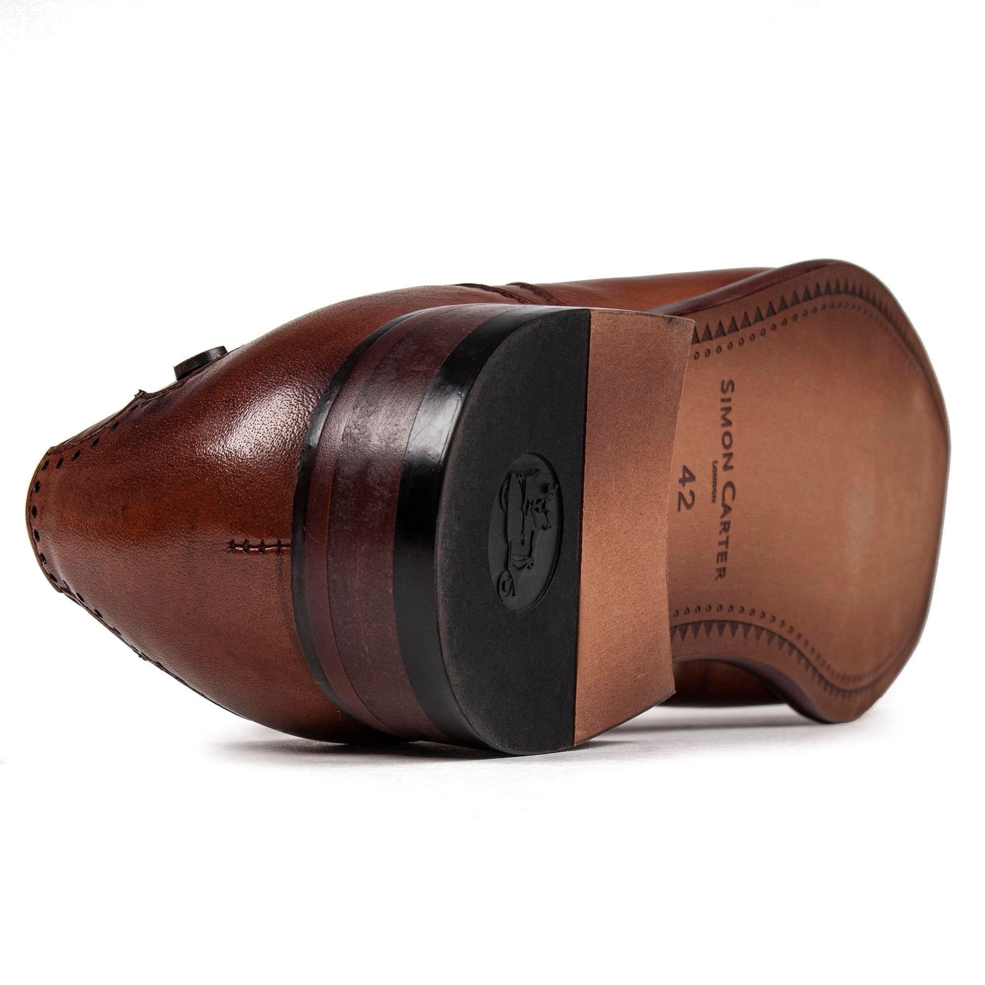 Simon Carter SIMON CARTER Men's Basset Shoes in Tan - 4