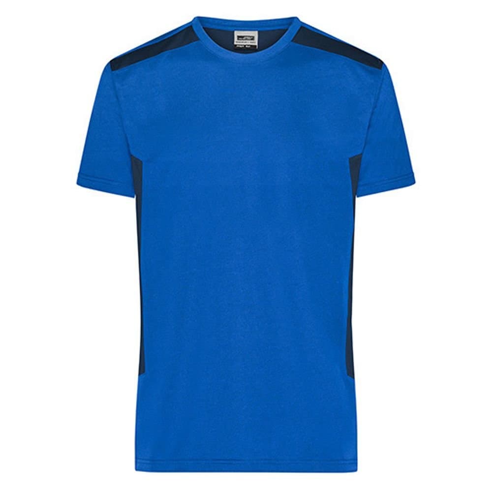 James and Nicholson James and Nicholson Men's Workwear Strong T-Shirt in Mid Blue
