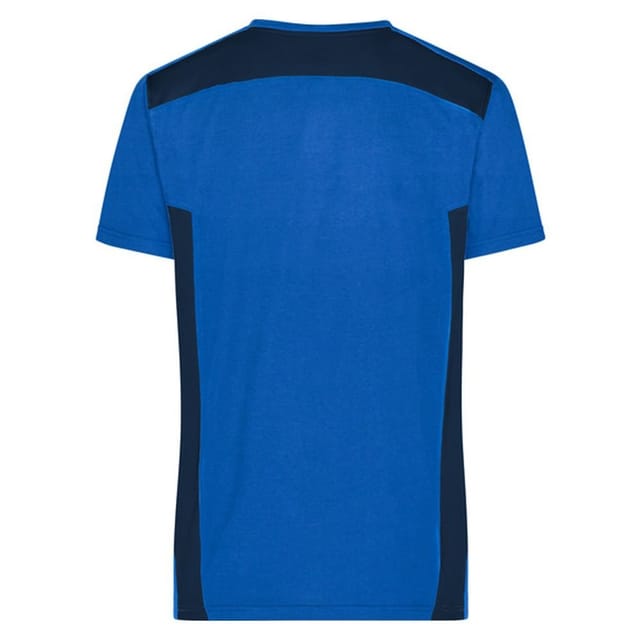 James and Nicholson James and Nicholson Men's Workwear Strong T-Shirt in Mid Blue - 2